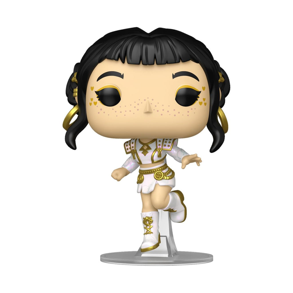 Collectible Funko POP! Animation figure dressed in white and gold, featuring dynamic pose. Order online, available in India.