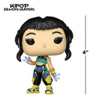 Premium Funko POP! figure of KPOP Demon Hunters character, showcasing vibrant colors and stylish details, 4 inches tall.