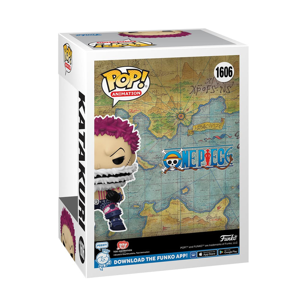 Premium imported Funko POP! of Kataku from One Piece, showcasing vibrant details and iconic design in collectible packaging.