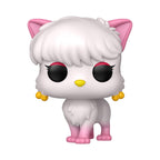 Official Funko POP! figure of Shampoo from Ranma 1/2, featuring her signature white cat form with a fluffy tail and bright pink accents.