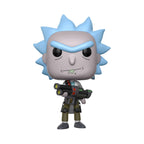 Funko POP Rick from Rick and Morty with a weapon, available for online order in India. Get yours today!