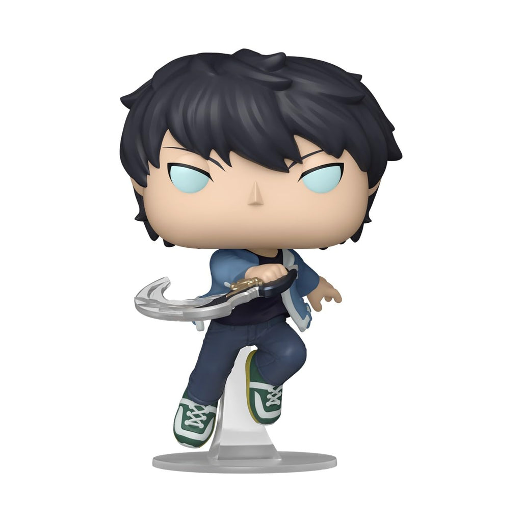 Funko POP! of Su from Solo Leveling, holding a sword with a dynamic pose. Verified by CuratCart for quality assurance.