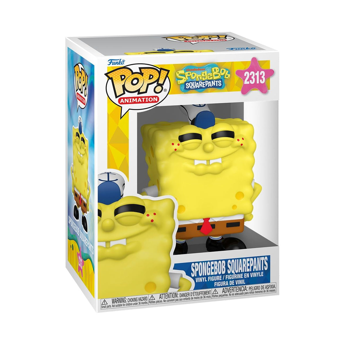 100% Genuine Funko POP! SpongeBob SquarePants figure, vibrant yellow vinyl collectible in original packaging.