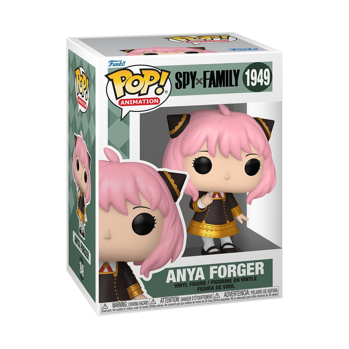 Authentic Funko POP! Anya Forger from Spy X Family. Adorable vinyl figure with pink hair and cute outfit. Perfect for collectors!