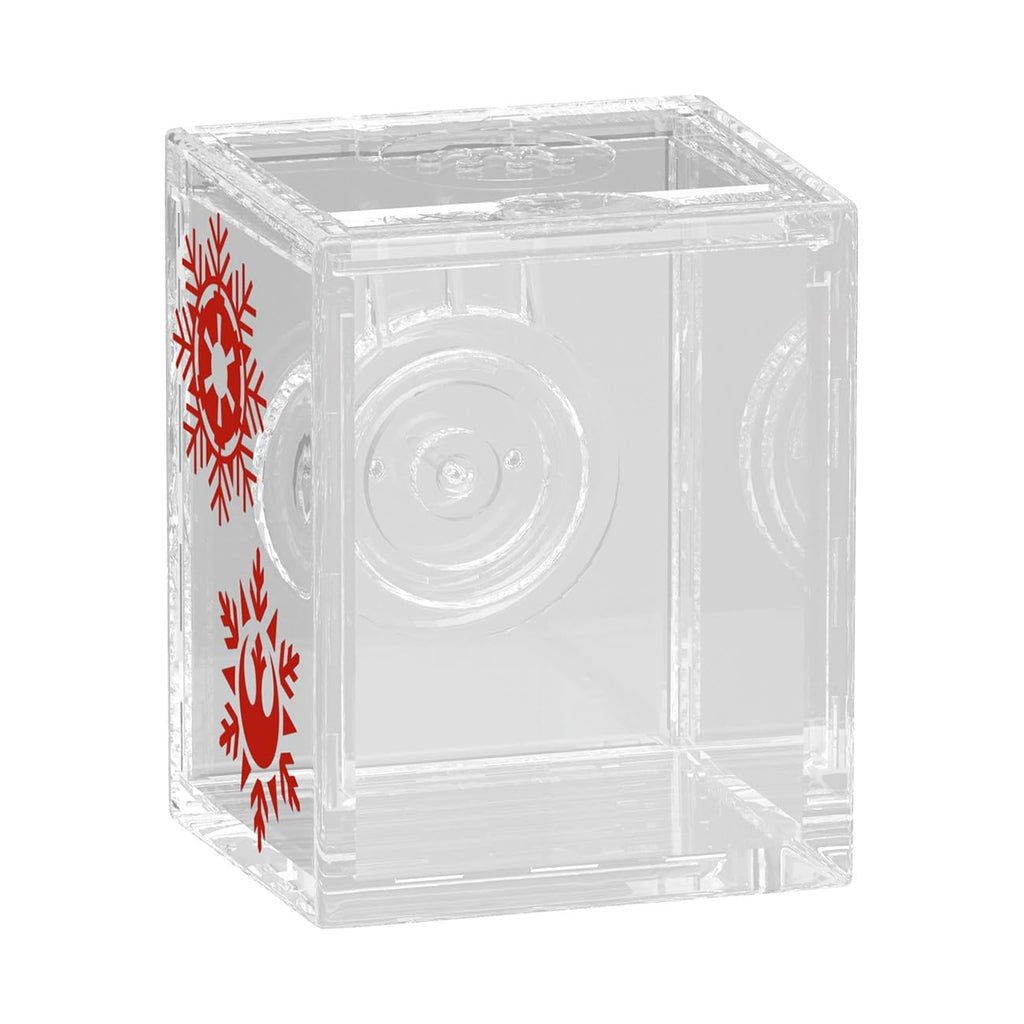 Clear Funko Pop! Bitty Countdown Calendar featuring festive snowflake designs. Verified by CuratCart for trust.