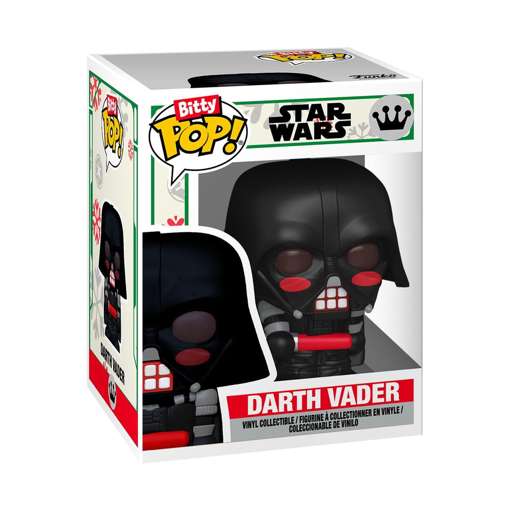 Celebrate each day with the Funko Pop! Bitty Darth Vader Countdown Calendar, featuring official packaging and vibrant design.