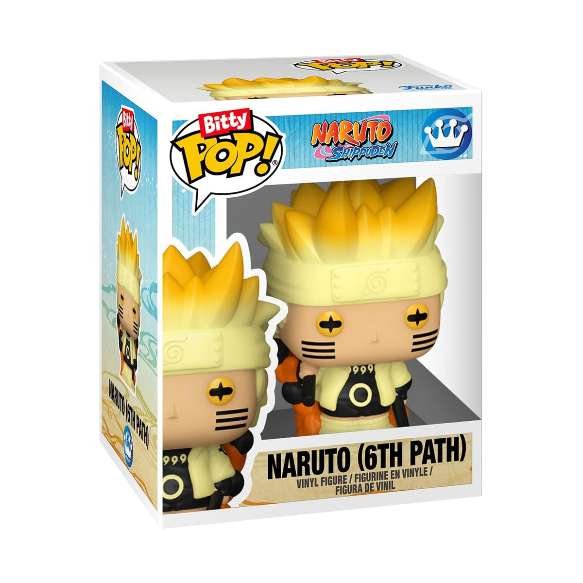 Premium imported Naruto Bitty Funko Pop! figure features vibrant colors and iconic details from Naruto Shippuden.