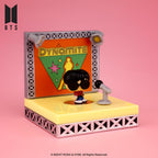 Order the Funko Pop! Bitty Stages: BTS - Dynamite figure, featuring a stylized character on stage. Available online now!