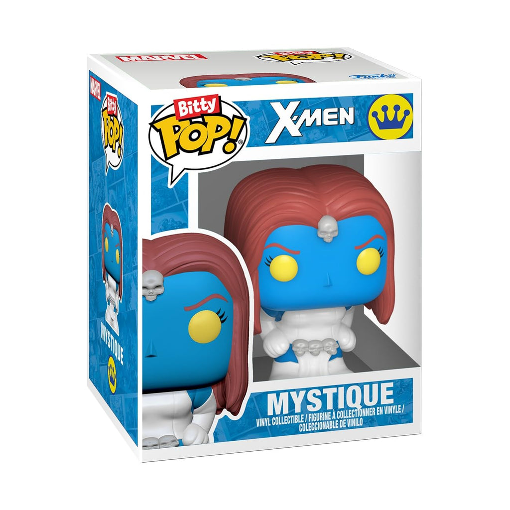 Buy the Funko Pop! Bitty: X-Men Mystique figure. Available for order online, perfect for collectors or gifts!