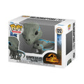 Authentic Funko POP! Velociraptors (Blue & Beta) from Jurassic World. Collectible figure in window display box.
