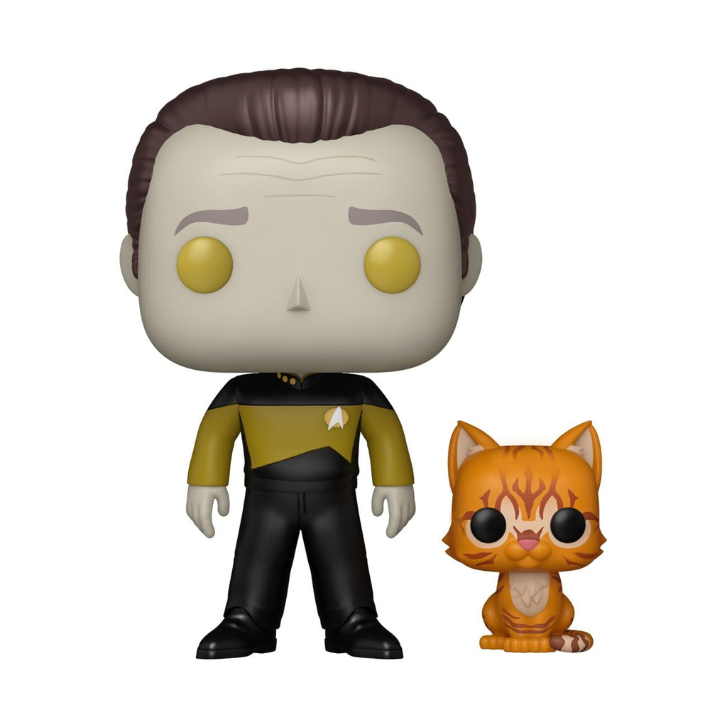 Funko POP! figure of Data with his orange cat companion. Order online and grab yours now available in India!