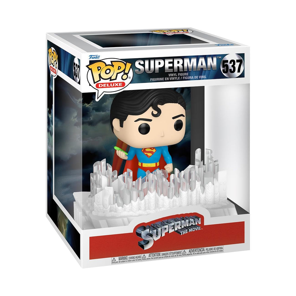 100% genuine Funko POP! Deluxe Superman figure from DC Comics. A must-have for collectors and superhero fans!