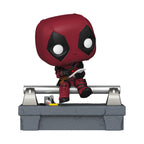 Available in India! Order the Deadpool Deluxe Funko POP! figure now, featuring Deadpool sitting on a stone bench.