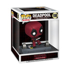 100% authentic Funko POP! Deluxe Deadpool figure, featuring Deadpool seated with accessories, ideal for collectors.