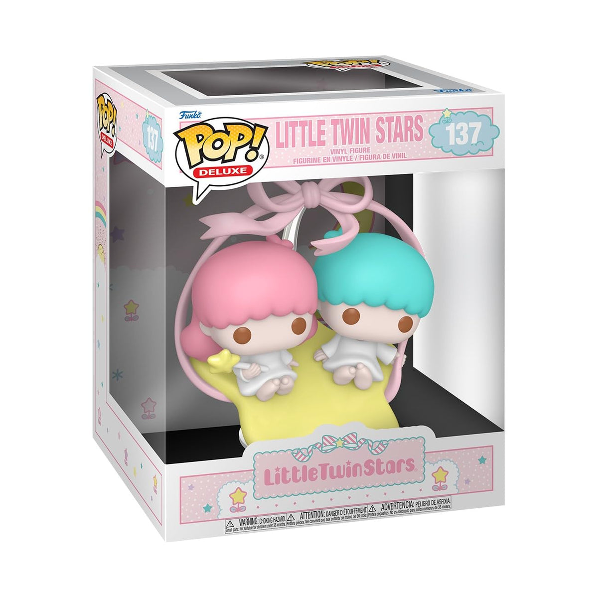 Authentic Funko POP! Deluxe Hello Kitty figure, featuring cute characters with vibrant colors, perfect for collectors.