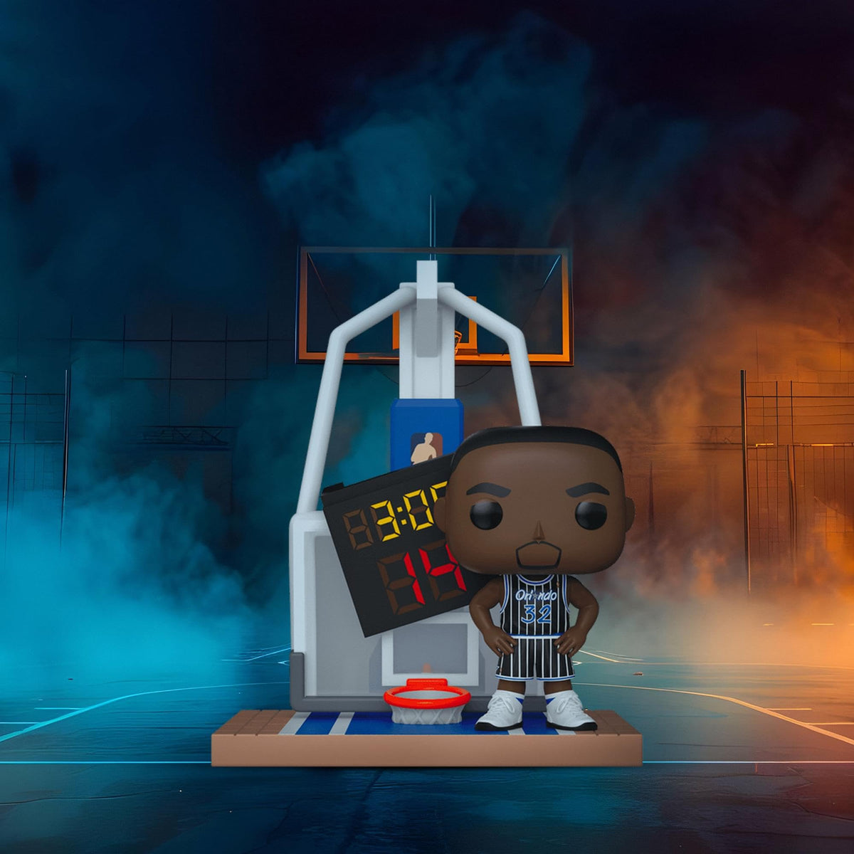 Funko POP! depicts Shaquille O'Neal with basketball hoop and timer. Order online for quick delivery in India!