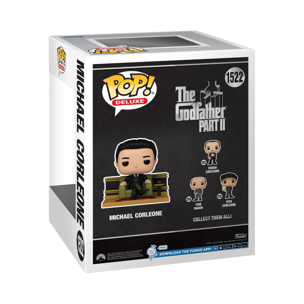 Premium imported Funko POP! Deluxe figure of Michael Corleone from The Godfather Part 2, collectible and detailed.