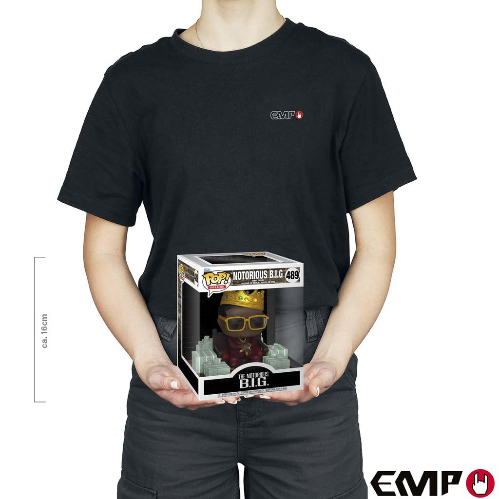 Premium imported Funko POP! figurine of The Notorious B.I.G., showcasing vibrant colors and detailed accessories.