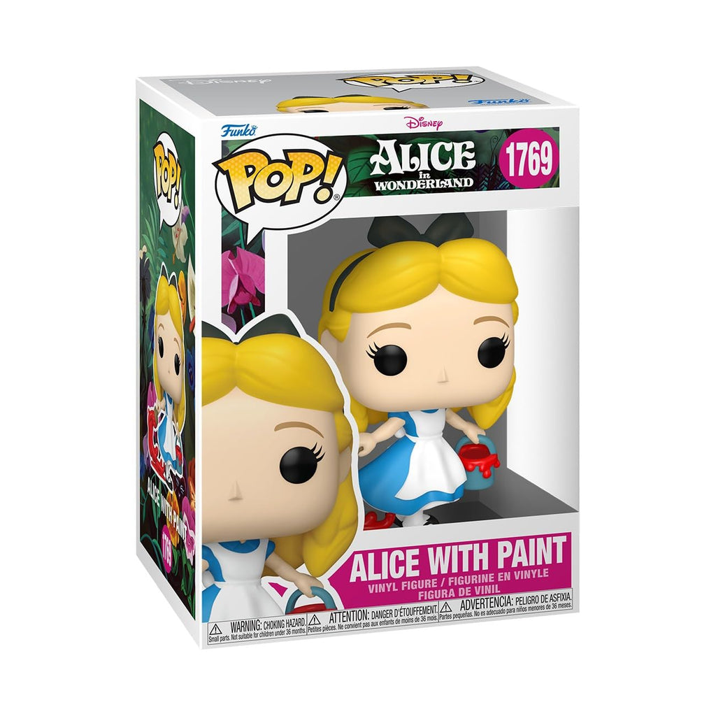 Discover the authentic Funko Pop! Disney Alice in Wonderland figure. A must-have for fans, showcasing Alice with paint!