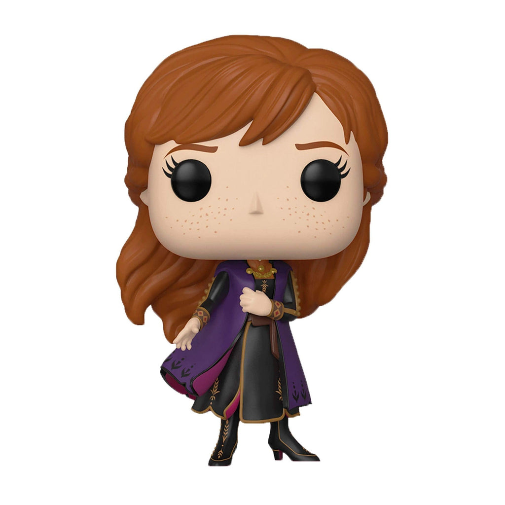 Funko POP! figure of Anna from Disney's Frozen 2, showcasing her detailed outfit and iconic hairstyle. Original package included.