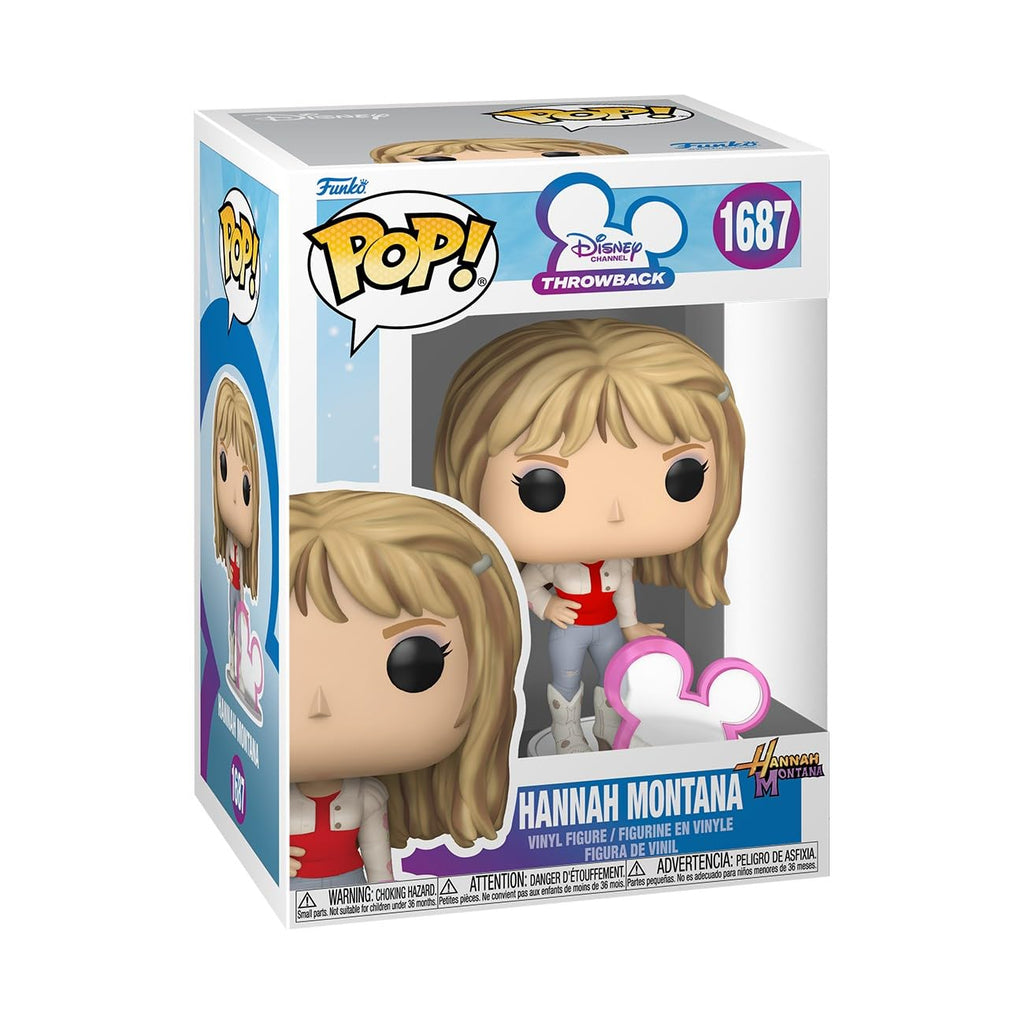 100% Authentic Funko Pop! Hannah Montana collectible figure, featuring vibrant colors and iconic hairstyle. Perfect for fans!