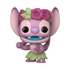 Adorable Stitch figure in a floral headband and grass skirt, perfect for Disney fans. Verified by CuratCart.
