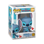 Premium imported Funko POP! of Stitch from Disney's Lilo & Stitch, featuring a mood chart. Collectible vinyl figure.