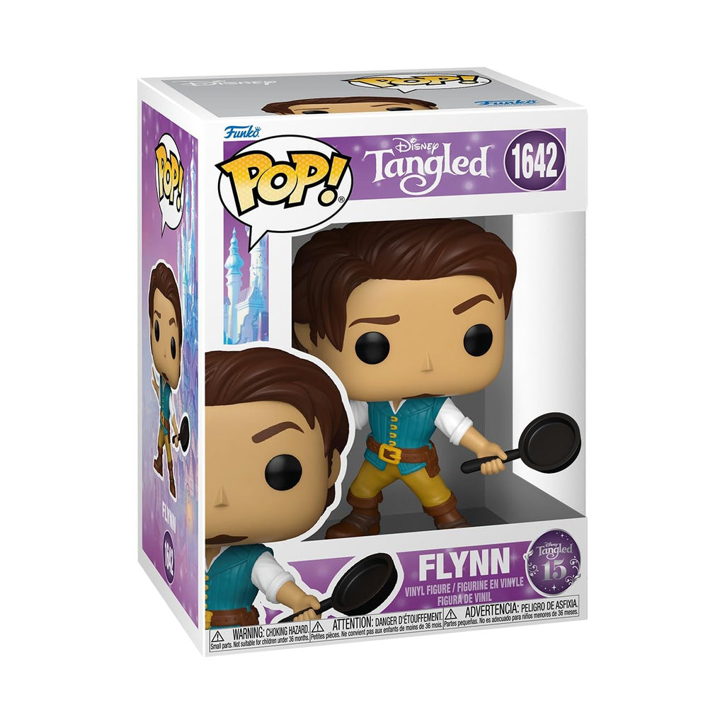 100% authentic Funko Pop! Disney Flynn figure from Tangled, featuring detailed design and vibrant colors. Perfect for collectors!