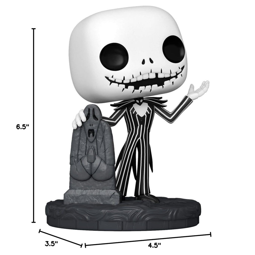 Premium imported Jack Skellington Funko POP! from Disney's The Nightmare Before Christmas, standing 6.5 inches tall.
