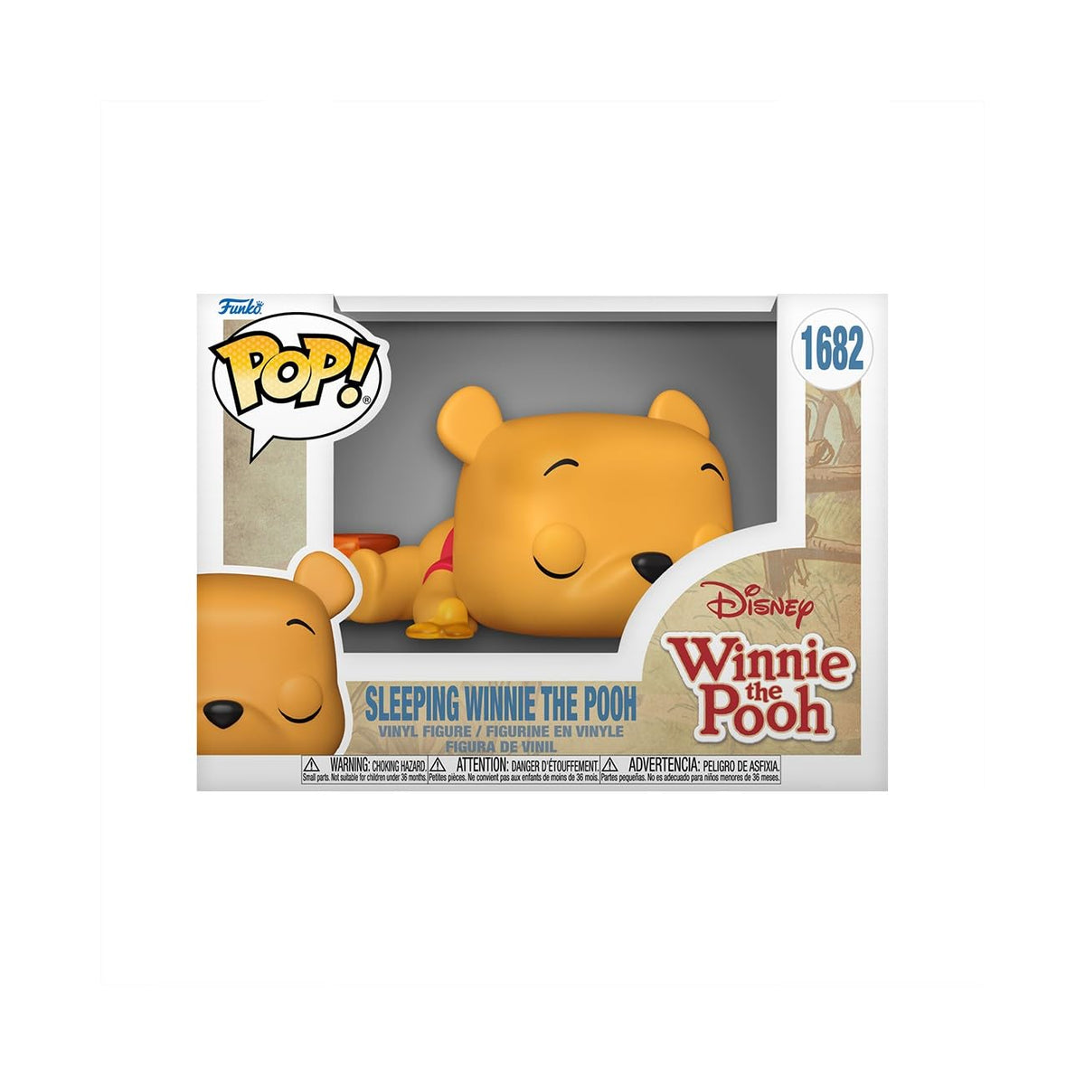 100% genuine Funko Pop! of Sleeping Winnie the Pooh from Disney. Adorable collectible figure for fans and collectors.