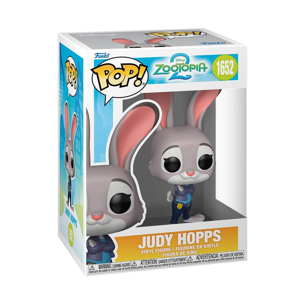 100% genuine Judy Hopps Funko Pop from Disney's Zootopia 2. Adorable vinyl figure in a collector's box.