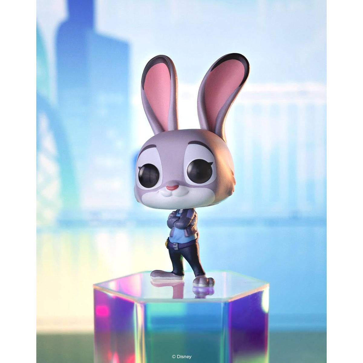 Premium imported Funko Pop! figure of Judy Hopps from Disney's Zootopia 2, featuring vibrant detailing and pose.
