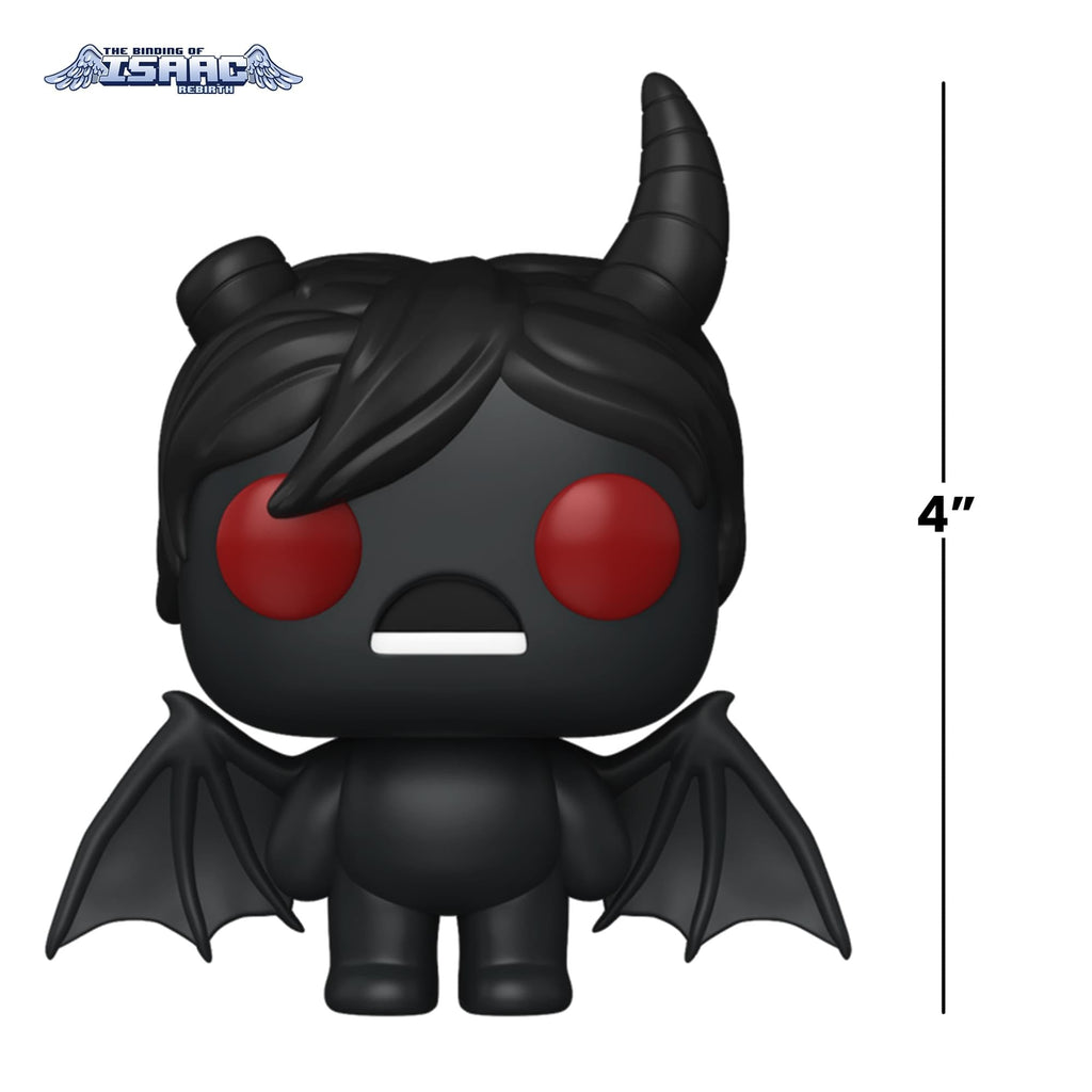 Premium imported Funko POP! figure of Aza from Binding of Isaac, standing 4 inches, featuring red eyes and bat wings.