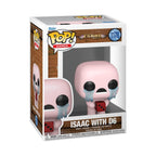 Authentic Funko Pop! figure of Isaac from The Binding of Isaac, featuring pink design with dice accessory. Ideal for collectors!