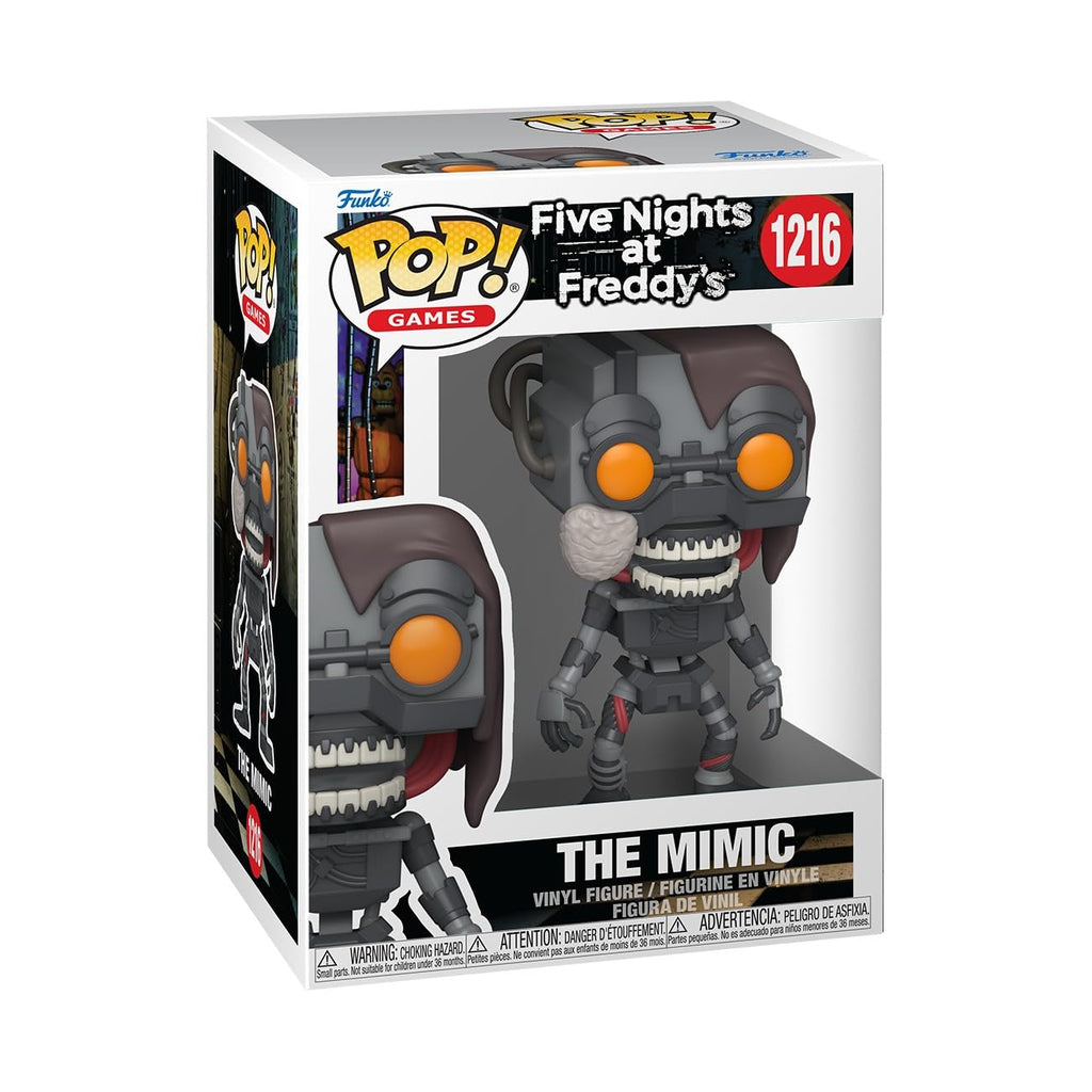100% authentic Funko POP! Games figure of The Mimic from Five Nights at Freddy's, showcasing detailed design.