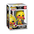 100% genuine Funko Pop! figure of Toy Chica from Five Nights At Freddy's, featuring bright colors and fun detailing.