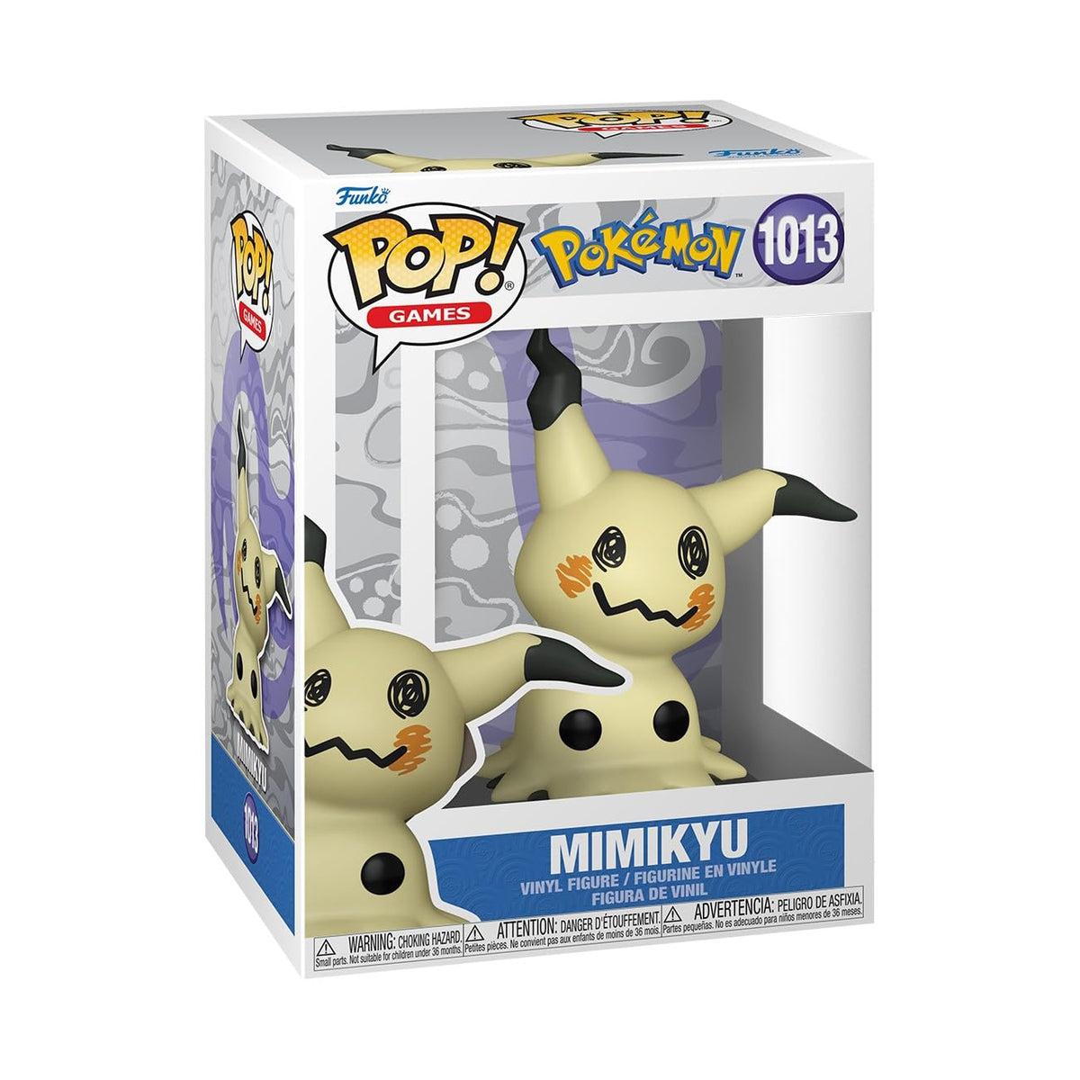 100% authentic Funko POP! Mimikyu figure from Pokemon, featuring adorable design in branded packaging. Perfect for collectors!