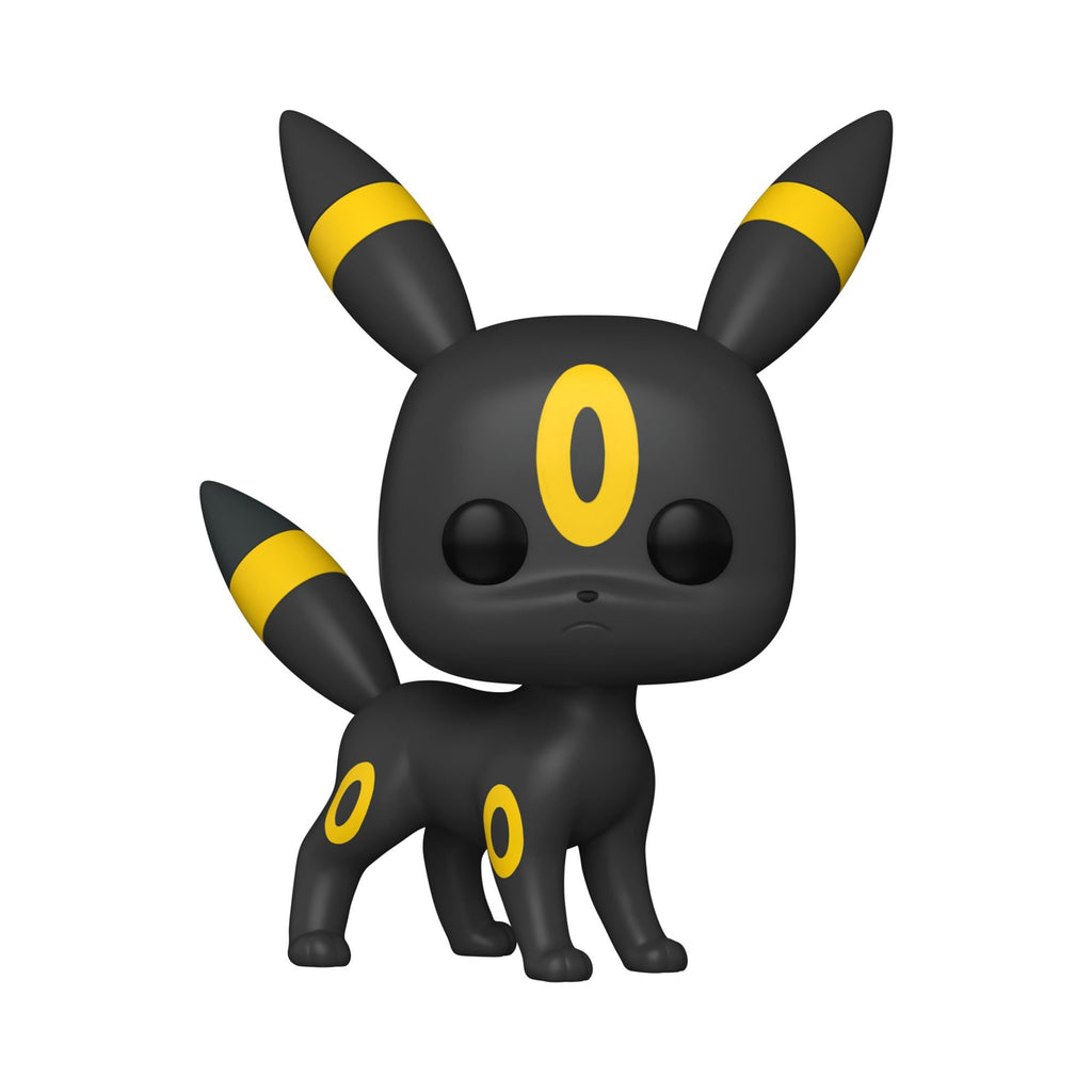 Collectible Umbreon Funko POP! figure featuring iconic black and yellow design. Verified by CuratCart for trust.