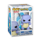 100% Genuine Funko Pop! figure of Wartortle from Pokemon, featuring blue colors and distinctive ear details.