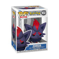 100% genuine Funko POP! figure of Zorua from Pokemon, featuring vibrant colors and unique design in a collectible box.