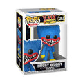100% genuine Funko POP! vinyl figure of Huggy Wuggy from Poppy Playtime, featuring vibrant colors and unique design.