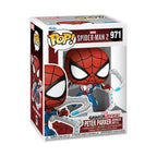 Explore the 100% authentic Funko POP! from Spider-Man 2 featuring Peter Parker with iconic suit and details.