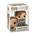 Authentic Funko POP! Harry Potter figure of Remus Lupin, showcasing detailed design and vibrant colors in window display box.