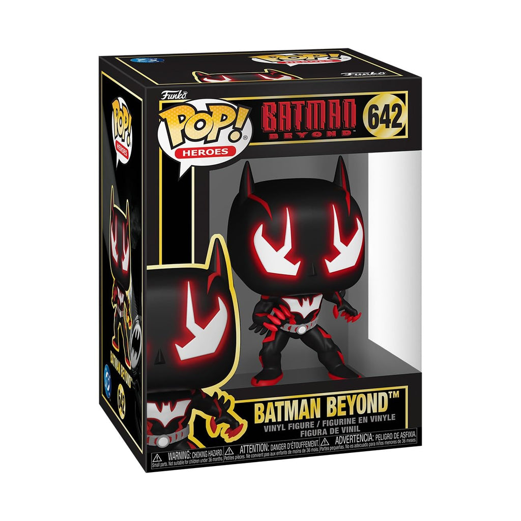 100% genuine Batman Beyond Funko Pop! figure featuring sleek design and iconic red and black color scheme, ideal for collectors.