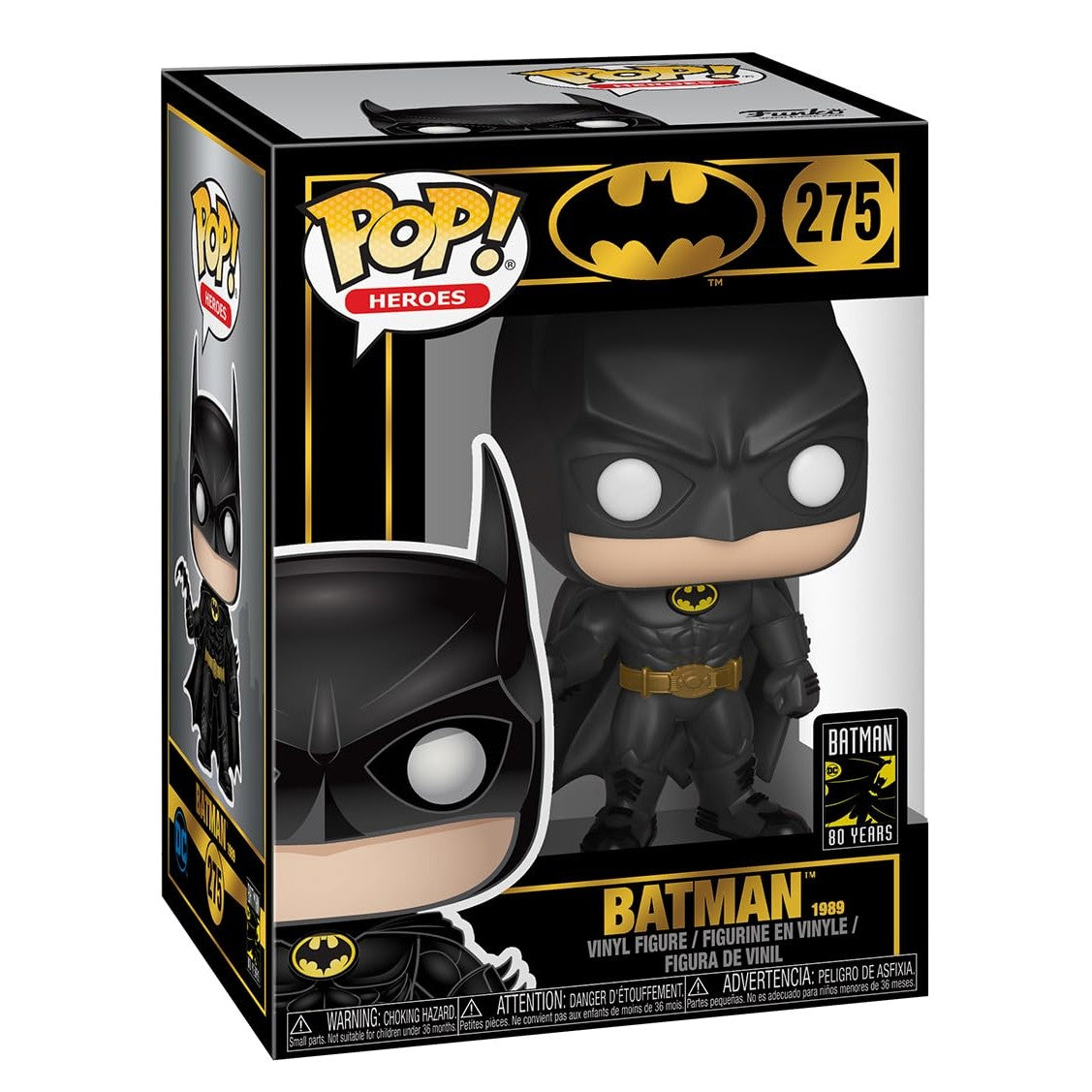 DC Comics Batman Funko POP! figure celebrates 80 years. Perfect for collectors! Verified by CuratCart.