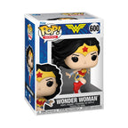 100% authentic Wonder Woman Funko Pop! figure in a collectible box showcasing her iconic outfit and bold design.