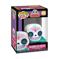 Authentic Funko POP! stylized sugar skull for Día de Los Muertos. Vibrant colors, iconic design, perfect for collectors.