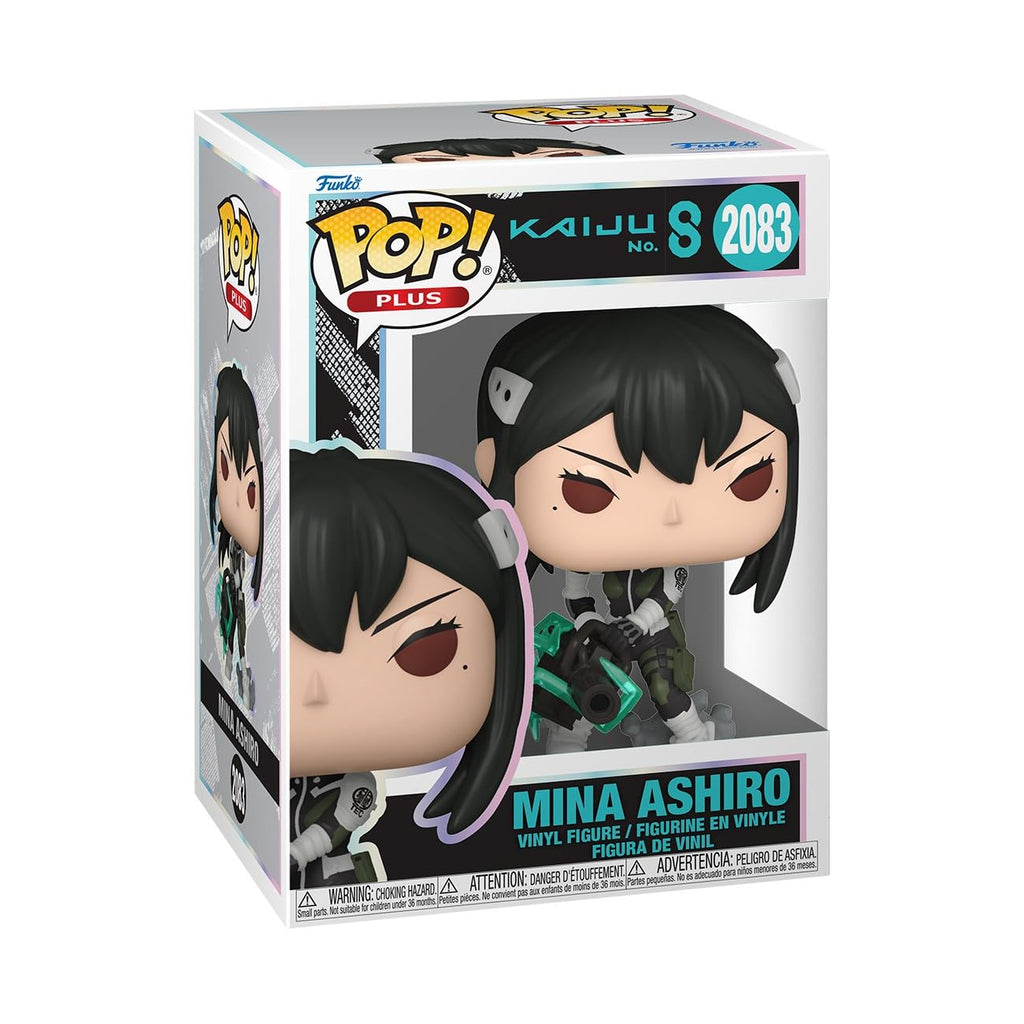 Explore the authentic Funko POP! Kaiju No. 8 - Mina Ashiro collectible figure, featuring vibrant details and character design.