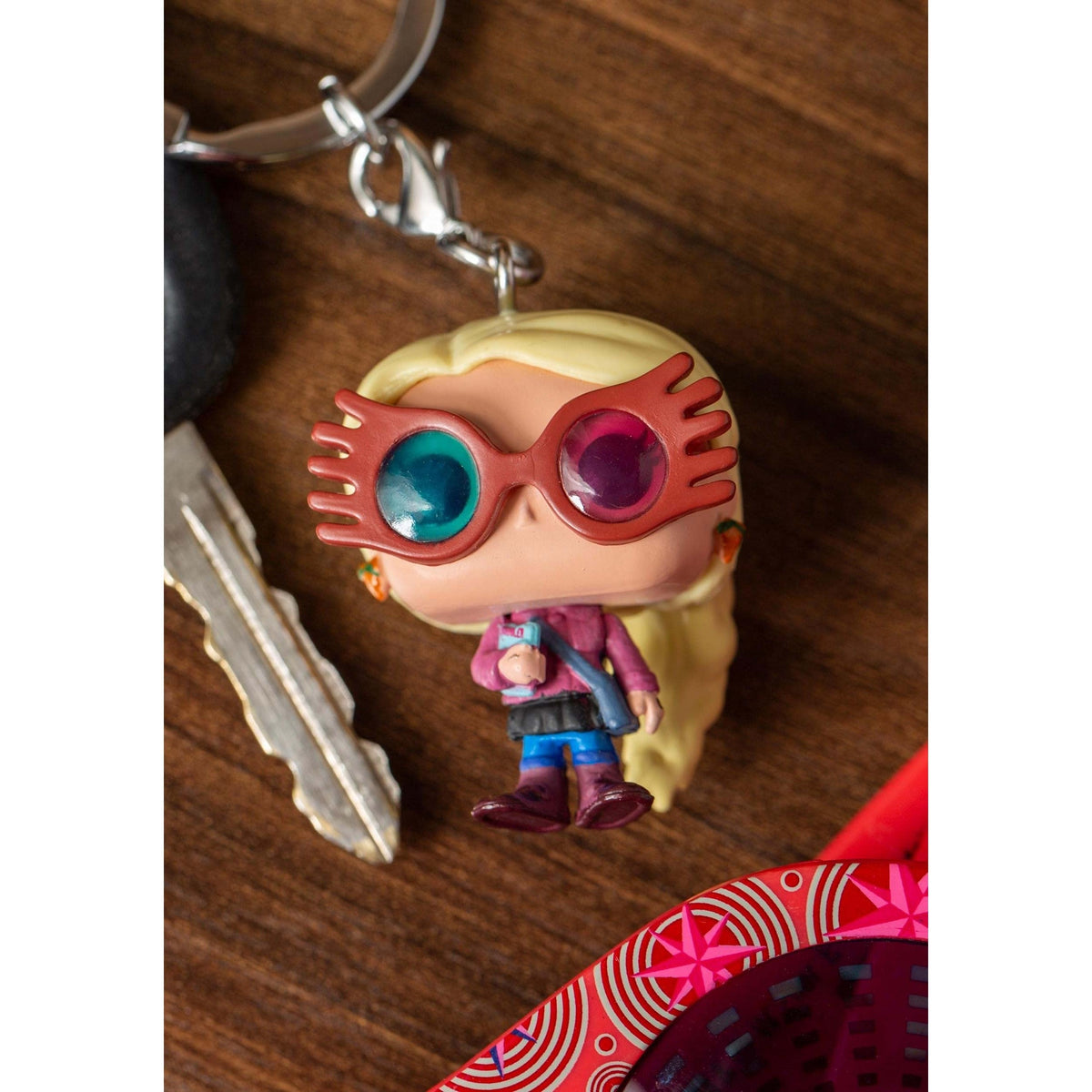 Miniature Funko Pop! keychain of Luna Lovegood from Harry Potter; order online and add to your collection today!