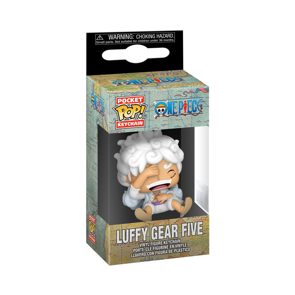 Luffy Gear Five Funko Pop! Keychain available for order online. Perfect for One Piece fans. Get yours now!